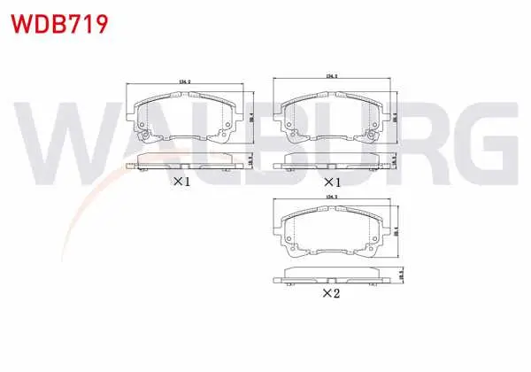 Fren Balata Ikazlı On Toyota Corolla (_E21_) 1.8 Hybrid 2019-/ Corolla (_E21_) 1.6 Vvt-I 2019 -
