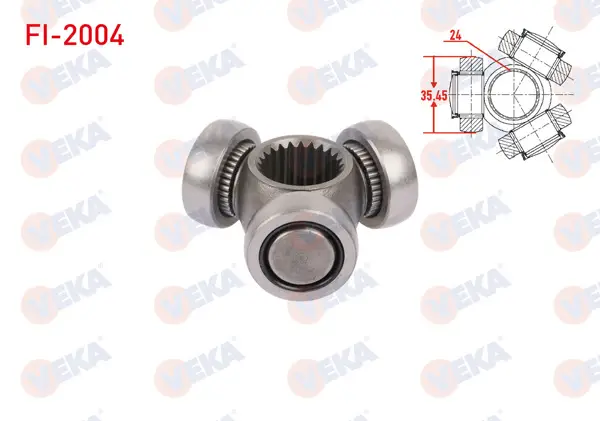 Aks Mafsalı Sol-Sağ On 35,45X24 Fiat Doblo 1.3 Mjt-1.9 JTD 2001-2010 / Punto 1.9 JTD 2001-2010 / Idea 1.3 Mjt-1.9 JTD 2003-/ Punto 1.9 JTD 2001-2010 / Grande Punto 1.3 Mjt 2005-2012