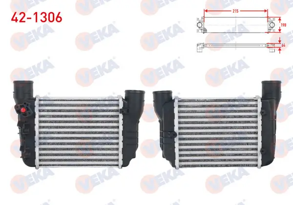 Turbo Radyatörü (Intercooler) Audi A4 1.8 T-1.8 T Quattro 2000-2008