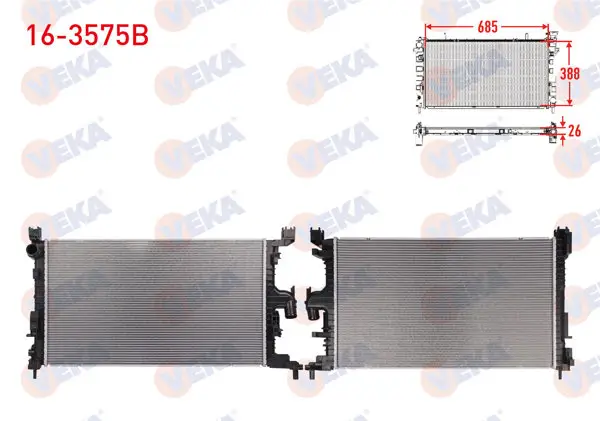 Su Radyatörü Brazing Dacia Duster (Xjd) 1.5 Blue DCI 2021 -