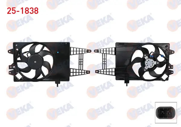 Fan Motoru Davlumbazlı Tekli Fanlı Fiat Punto 1.2, 1.4 1999-2012