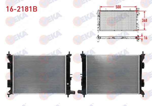 Su Radyatörü Brazing Hyundai i20 II (Gb, Ib) 1.2, 1.4 M-T 2014 -