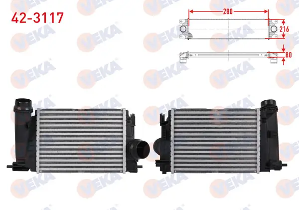 Turbo Radyatörü (Intercooler) Nissan Qashqai II 1.3 Dıg-T 2018 -