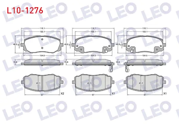 Fren Balata Ikazlı On Hyundai i20 (Pb,Pbt) 1.2 D-Cvvt 2008-2015 / i20 (Pb,Pbt) 1.4 CRDI 2008-2015 / i20 (Pb,Pbt) 1.4 Cvvt 2008-2015