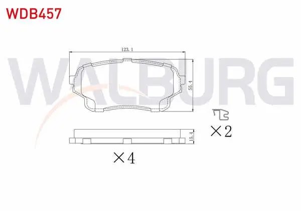 Fren Balata Ön Suzuki Grand Vitara II (Jt) 2.0İ 2005-/ Suzuki Grand Vitara II (Jt) 1.6 Vvt-I 2005-/ Suzuki Grand Vitara II (Jt) 1.9 Ddıs 2005 -