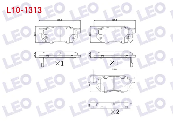 Fren Balata Ön Ikazlı Honda Civic V 1.3 1992-1995 / Integra (Da) 1.8İ 16V 1985-1993 / Integra (Da) 1.6 1985-1993 / Prelude II 1.8 1983-1987