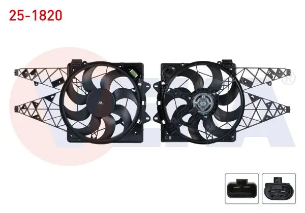 Fan Motoru (Su + Klima) Radyatörü Davlumbazlı Tek Fan Fiat Doblo (152,263) 1.6 Mjt 2010 -