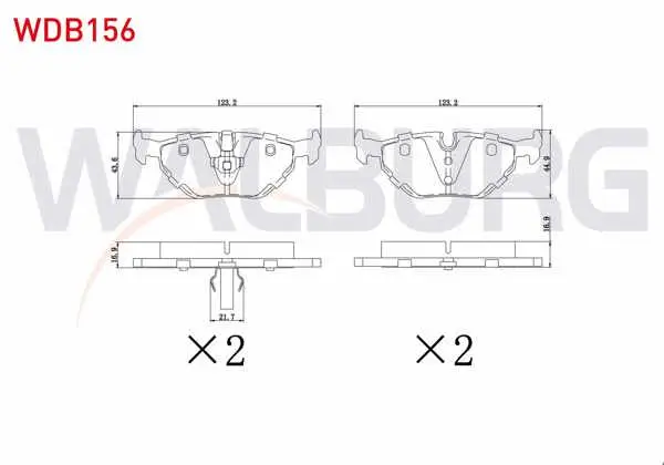 Fren Balata Arka BMW 3 Serisi (E36) 318 İ 1990-1998 / (E36) 320 İ 1990-1998 / (E36) 325 İ 1990-1998 / (E36) 328 Ci 1990-1998 / (E46) 320 D 1998-2005 / (E46) 316 İ 1998-2005 / (E46) 325 İ 1998-2005