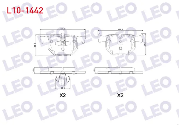 Fren Balata Arka BMW 3 Serisi (E90) 318 Cl 2005-2011 / (E90) 320 İ 2005-2011 / (E90) 320 D 2005-2011 / (E90) 325 İ 2005-2011 / (E90) 330 Xi 2005-2011 / (E90) 335 D 2005-2011