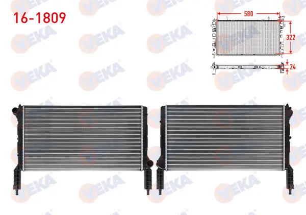 Su Radyatörü Mekanik Fiat Doblo (119,223) 1.2İ M-T 2001-2010