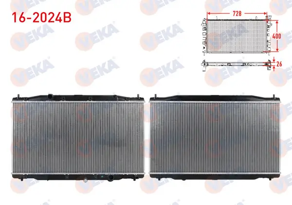 Su Radyatörü Brazing Honda Cr-V III 2.2İ Ctdı M-T Ac + /-2006-2012