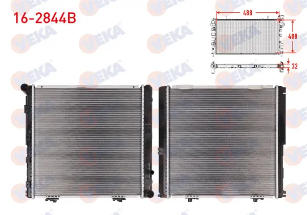 Su Radyatörü Brazing Mercedes E Serisi (W124) E 200 M-T Ac + 1993-1995