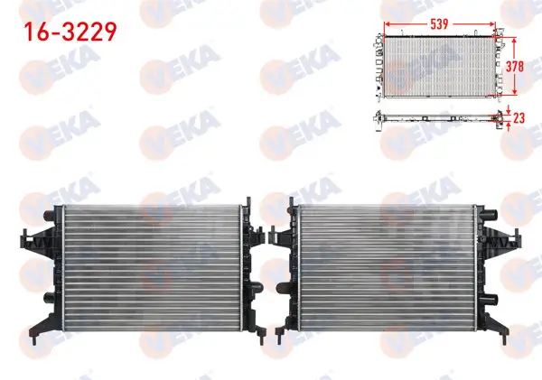 Su Radyatörü Mekanik Opel Corsa C 1.0İ 12V M-T 2000-2006