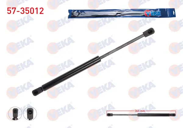 Bagaj Amortisörü 345mm / 350N Renault Megane II (Bm0 / 1,Cm0 / 1) 4 Kapı 2002-2008