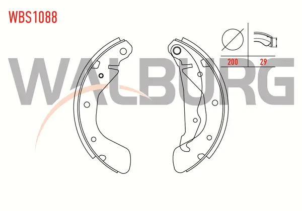 Fren Pabuç Balata Arka Opel Corsa B 1.0İ 3-5 Kapı Levyelı 200X29mm 1993-2000 / Astra F 1.6İ 1991-1998 / Corsa B 1.4İ 1993-2000 / Corsa B 1.2İ 16V 1993-2000 / Corsa B 1.6İ 16V 1993-2000 / Tigra 1.6 16V 1994-2000