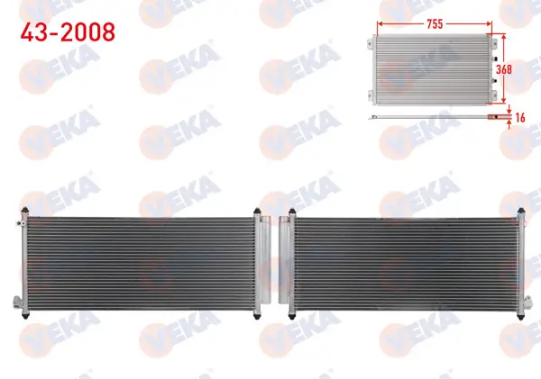 Klima Radyatörü Honda Jazz 1.4 Büyük Klima 2002-2008