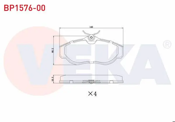 Fren Balata Ön Land Rover Rangerover II (Lp) 2.5 D 1994-2002 / Range Rover II (Lp) 4.0İ 1994-2002 / Discovery (Lj,Lt) 2.5 TDI 1994-2004 / Discovery (Lj,Lt) 4.0 V8 1994-2004