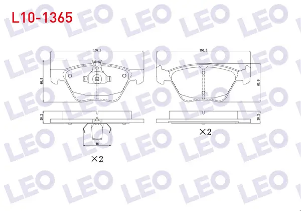 Fren Balata Ön Mercedes E Serisi (W210) E 280 1995-2002 / (W210) E 320 CDI 1995-2002 / (W210) E 270 CDI 1995-2002 / (W210) E 200 CDI 1995-2002 / (W210) E 220 CDI 1995-2002 / (W210) E 200 1995-2002