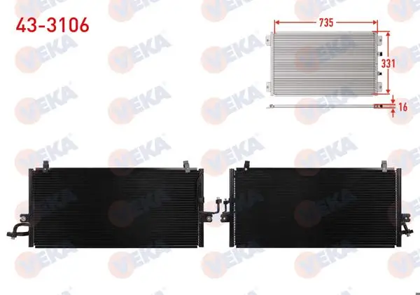 Klima Radyatörü Nissan Primera (P11) 1.6İ 16V 1996-2001