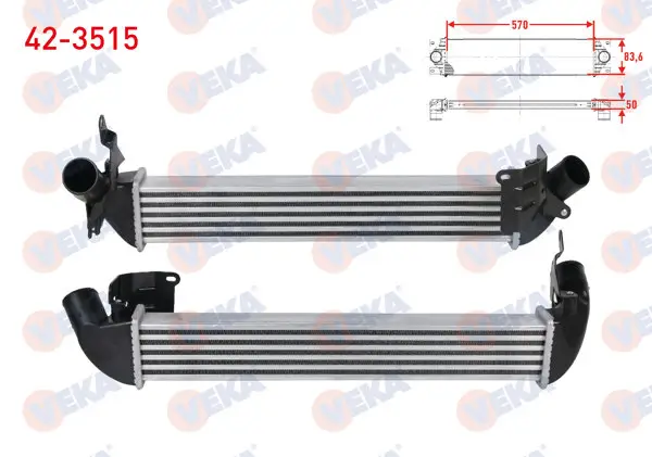 Turbo Radyatörü (Intercooler) Renault Clio II (Bb0 / 1 / 2,Cb0 / 1 / 2) 1.5 DCI 1998-2005