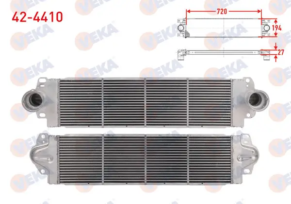 Turbo Radyatörü (Intercooler) Volkswagen Transporter V (7Ha,7Hh,7Ea,7Eh) 1.9 TDI 2003-2011