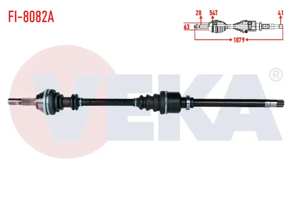 Komple Aks Sağ On Fiat Ducato (230) 2.5 TDI ABS li 54 Dıs Uzunluk 1079mm 1994-2002