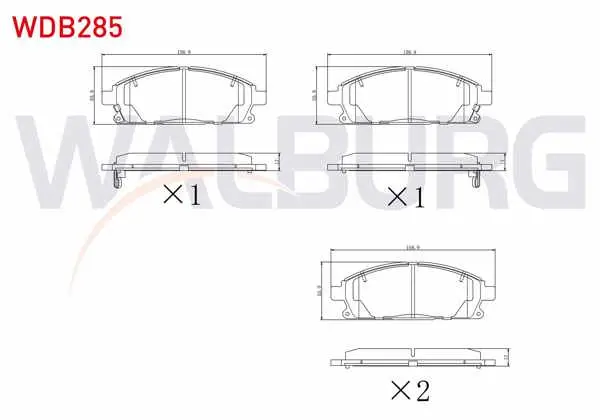 Fren Balata Ön Ikazlı Nissan X-Traıl (T30) 2.0İ 2001-2007 / X-Traıl (T30) 2.5İ 2001-2007 / X-Traıl (T30) 2.2 Dı 2001-2007 / Pathfinder (R50) 2.7 TD 1995-2005 / Pathfinder (R50) 3.3İ V6 1995-2005
