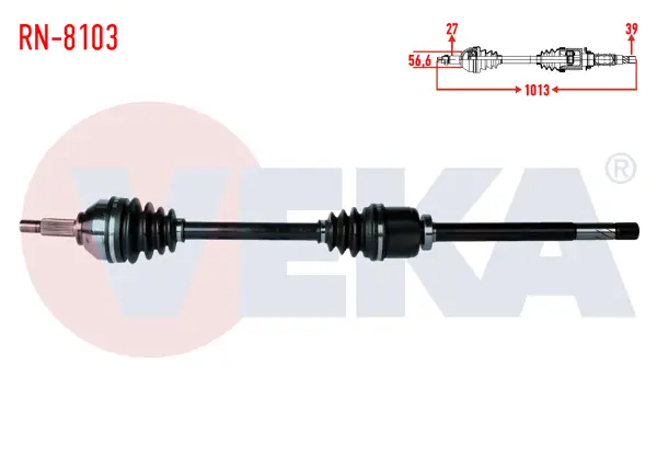 Komple Aks Sağ On Uzunluk 1013mm Renault Traffic II 2.0 DCI 2001-2014 / Opel Vivaro (X83) 2.0 CDTI 2015 -