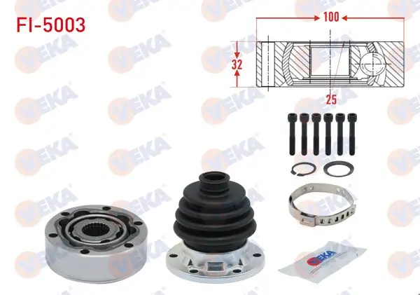 Aks Kafası Sol-Sağ On Ic 25X32x100 Fiat Tempra 1.4İ 1992-1999