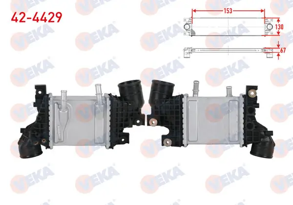 Turbo Radyatörü (Intercooler) Su Soğutmalı Volkswagen Crafter 50 (Sy_Sz) 2.0 TDI 2018 -