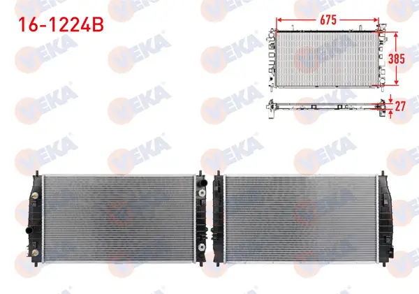 Su Radyatörü Brazing Chrysler 300M (Lr) 2.7, 3.5 1998-2004 A-T