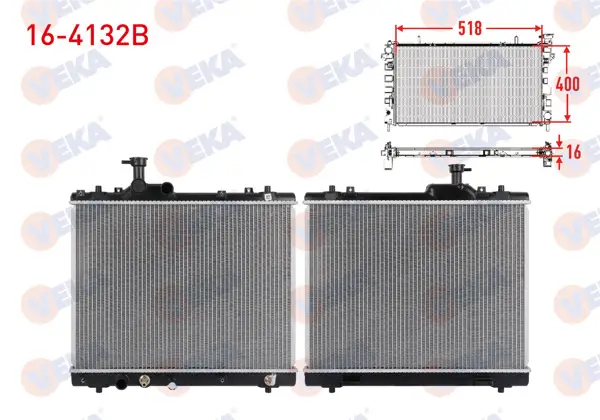 Su Radyatörü Brazing Suzuki Swift IV 1.2, 1.3 Ddıs 2010 -