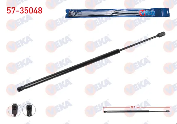 Bagaj Amortisörü 587mm / 440N Renault Koleos I 2008-