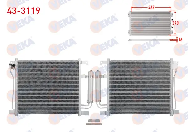 Klima Radyatörü Nissan Juke 1.5 DCI, 1.2, 1.6 2010 -