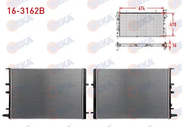 Su Radyatörü Brazing Nissan Qashqai 1.5 DCI 2018-/ Renault Kadjar 1.5 Bluedci 2018 -