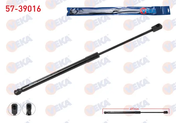 Bagaj Amortisörü 497mm / 420N Skoda Fabia 2015-