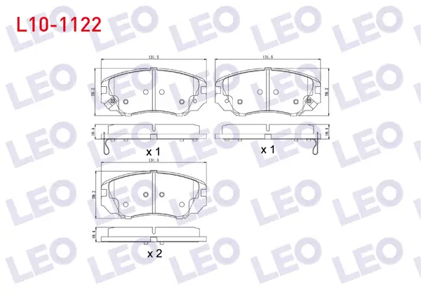 Fren Balata Ön Ikazlı Opel Insignia 1.6 16 Jant 2008-/ Insignia 1.6 T 2008-/ Insignia 2.0 CDTI 130 Hp 2008 -