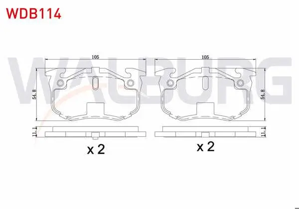 Fren Balata Arka Peugeot 206 (2A / C) 1.6İ 16V 1998-2006 / 1.6 HDI 1998-2006 / 2.0 HDI 1998-2006 / 2.0 Gtı 1998-2006 / 205 1.9 Gtı 1983-1998 / Citroen Zx (N2) 1.6 1991-1997