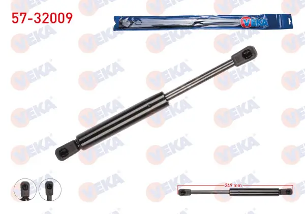 Motor Kaput Amortisörü 249mm / 850N Opel Vectra B 1995-2003