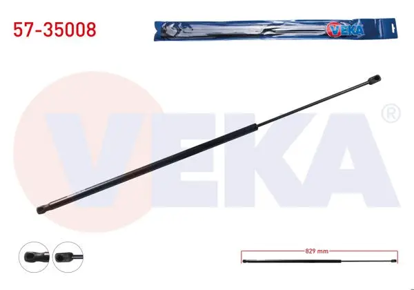 Bagaj Amortisörü 829mm / 640N Renault Kangoo (Kw0 / 1) 2008-