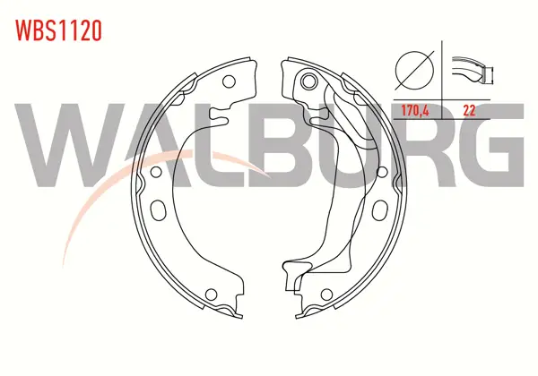 El Fren Balatası Toyota Corolla (_E12_) 1.4 Vvt-I Levyelı 172X22 mm 2002-2007 / Corolla (_E12_) 1.6 Vvt-I 2002-2007