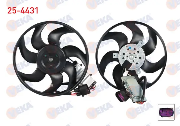 Fan Motoru Sol Volkswagen Touareg 2.5 R5 TDI 3.0 TDI 2002-2010 / Porsche Cayenne 3.0 TDI 2002-2010 / Audi Q7 3.0 TDI 2006-2015