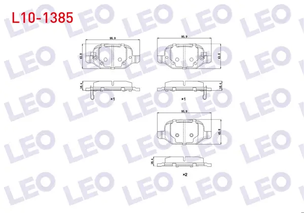 Fren Balata Arka Fiat 500L 1.6 Mjt 2012-/ 500L 1.3 Mjt 2012-/ 500L 0.9 2012-/ 500L 1.4 2012 -