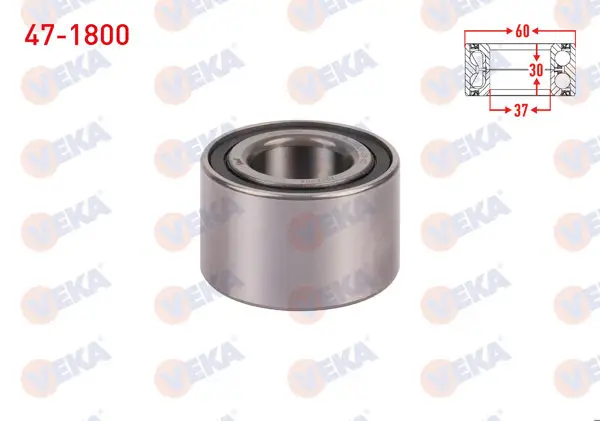 On Tekerlek Rulmanı Sol-Sağ 30X60,03X37 / 30X60x37 Fiat Uno 70 1.4İ 1994-2000 / Uno 60 1.1 1983-1996 / Arka Sol-Sağ Lada Samara 1500 1986-1994