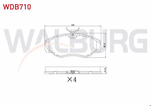 Fren Balata Ön Renault Traffic II 1.9 DCI-2.0 DCI 2001-2014 / Opel Vivaro (J7) 1.9 Dı-2.0 CDTI-2.5 Dtı 2002-2014 / Vivaro (X83) 2.0 CDTI 2015 -