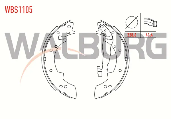 Fren Pabuç Balata Arka Renault Express (F40,G40) 1.4 Levyelı 228,6X41,4 mm 1985-1998 / Express (F40,G40) 1.9 D 1985-1998 / R21 (B48,L48) Concorde 1.7 Ts 1986-1993 / R21 (B48,L48) Concorde 1.7 Gts 1986-1993