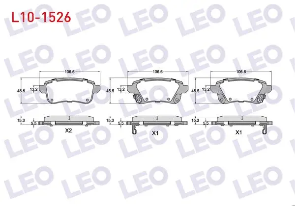 Fren Balata Arka Ikazlı 16mm Renault Captur II 2020-/ Zoe 2012 -