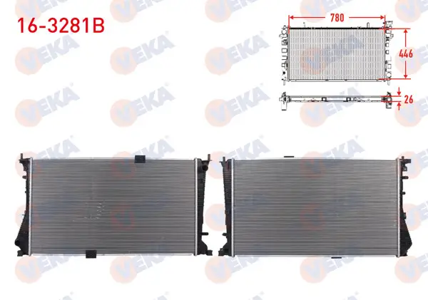 Su Radyatörü Brazing Opel Vivaro A 2.0 CDTI 2002-/ Renault Traffic II 2.0 DCI 2001-2014