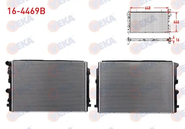 Su Radyatörü Brazing VW Polo (Aw1) 1.0 TSI 18-/ T-Cross (C11) 1.0 TSI 20-/ Seat Ibiza V (Kj1) 1.0 TSI 17-/ Arona (Kj7) 1.0 TSI 17-/ Skoda Scala (Nw1) 1.0-1.5 TSI 19-/ Kamıq (Nw4) 1.0-1.5 TSI 19 -