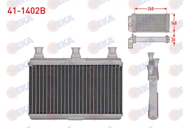 Kalorifer Radyatörü Brazing BMW 5 Serisi (E60) 520D-520İ-525D-530İ-540İ 2003-2010 / 6 Serisi (E63) 630İ-545Ci-650İ 2004 -